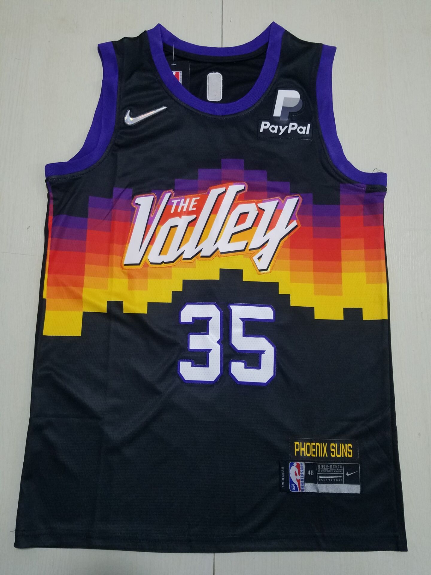 Men Phoenix Suns #35 Durant Black Nike City Edition 2023 NBA Jersey->phoenix suns->NBA Jersey